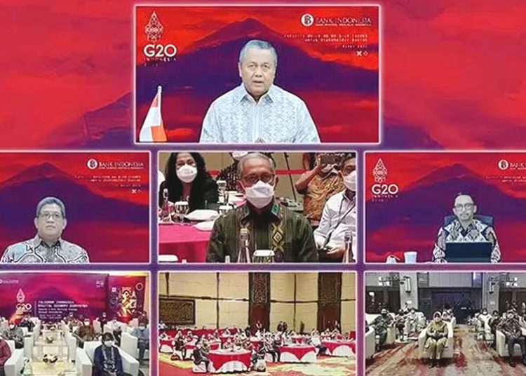 Perry Warjiyo, Gubernur Bank Indonesia dalam acara Leader's Insight Kuliah Umum BI di Jakarta, Senin. (ant)