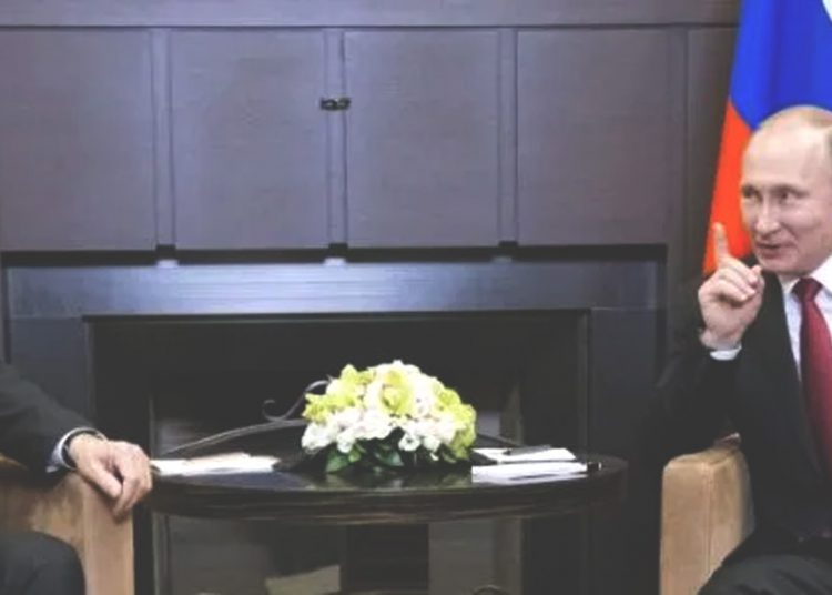 Presiden Rusia Vladimir Putin (kanan)  dan Presiden Turki Tayyip Erdogan. (ant)