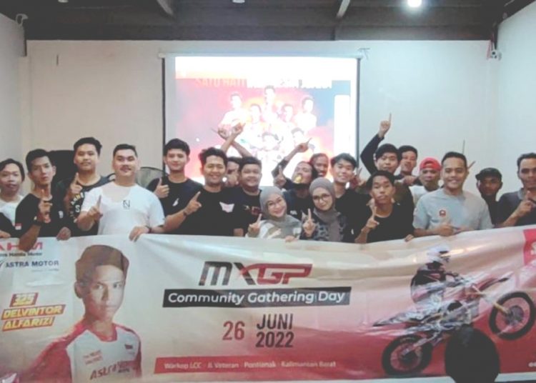 Nonton bareng balapan MXGP 2022 Astra Motor Kalimantan Barat dan HWBC.(ist)
