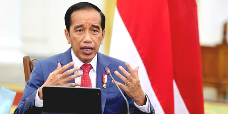 Presiden Jokowi minta relawan tidak terburu-buru memberikan dukungan Pilpres 2024.(net)