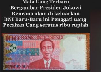 Uang Kertas Bergambar Jokowi Viral, BI Tegaskan Hoaks