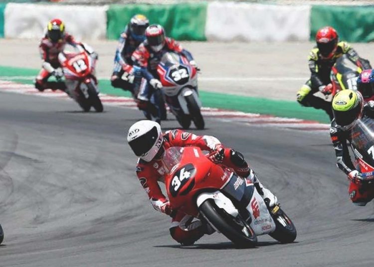 Pebalap binaan Astra Honda Racing Team, Fadillah Arbi Aditama berlaga di Misano World Circuit-Marco Simoncelli, Italia.(ist)