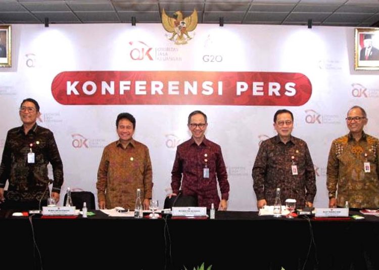 OJK beberkan stabilitas sektor jasa keuangan dalam konferensi pers.(ist)