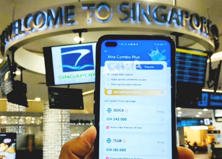 Paket Xtra Combo Flex memudahkan internetan di negeri jiran.(ist)