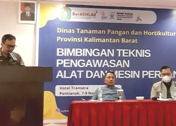 Dinas TPH Kalbar Berikan Bimtek Pengawasan Alsintan
