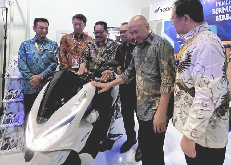 Honda PCX Electric dipamerkan pada ajang KTT G20 di Bali.(ist)