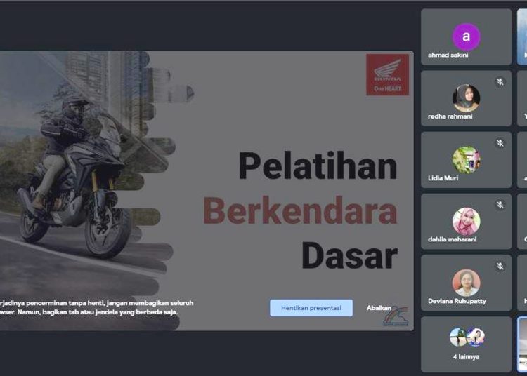 Edukasi safety riding Astra Motor Kalbar bersama Dinas Pendidikan dan Kebudayaan Pontianak.(ist)