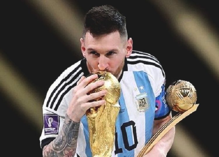 Lionel Messi menjadi Pemain Terbaik Piala Dunia 2022, setelah sukses mengalahkan Timnas Perancis. (instagram)