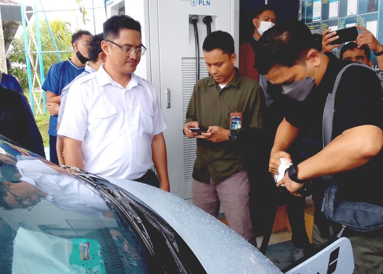 SPKLU PLN di Kota Singkawang.(matra)