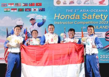 Instruktur AHM Ukir Prestasi di Kompetisi Safety Riding Asia