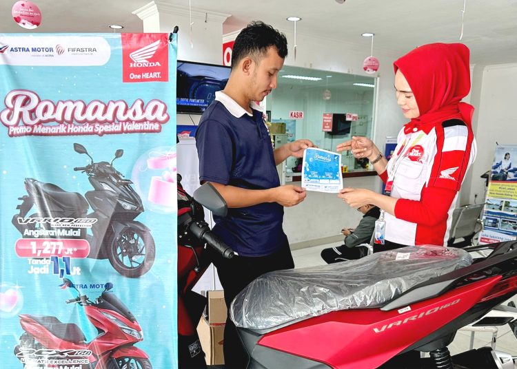 Promo ROMANSA (Promo Menarik Honda Spesial Valentine) dari Asatra Motor Kalbar.(ist)