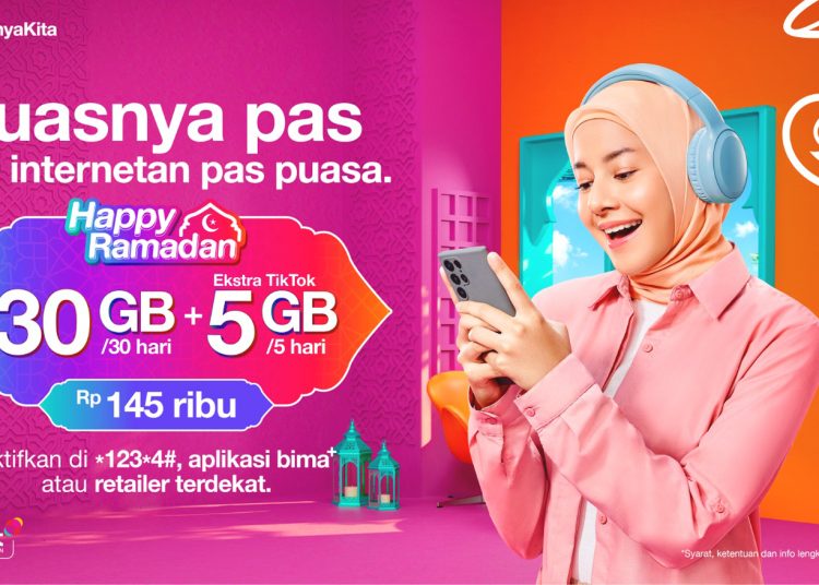 Tri memberikan rangkaian produk Ramadan Happy untuk kebutuhan digital pelanggan dengan variasi paket data lebih besar.(ist)