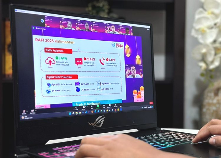 Media update virtual Telkomsel Siaga Regional Kalimantan, Kamis.(ist)