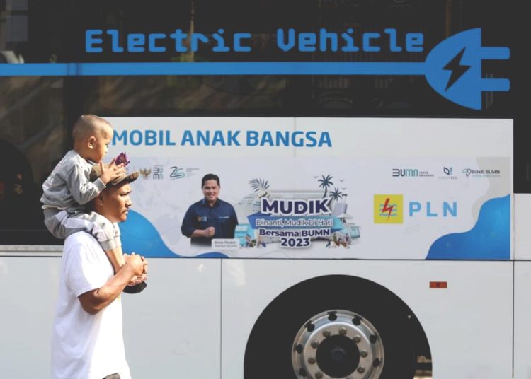 Mudik gratis bertajuk Mudik Dinanti, Mudik di Hati Bersama BUMN 2023 , dilepas keberangkatannya dari Kantor Pusat PLN, Jakarta, Selasa.(ist)