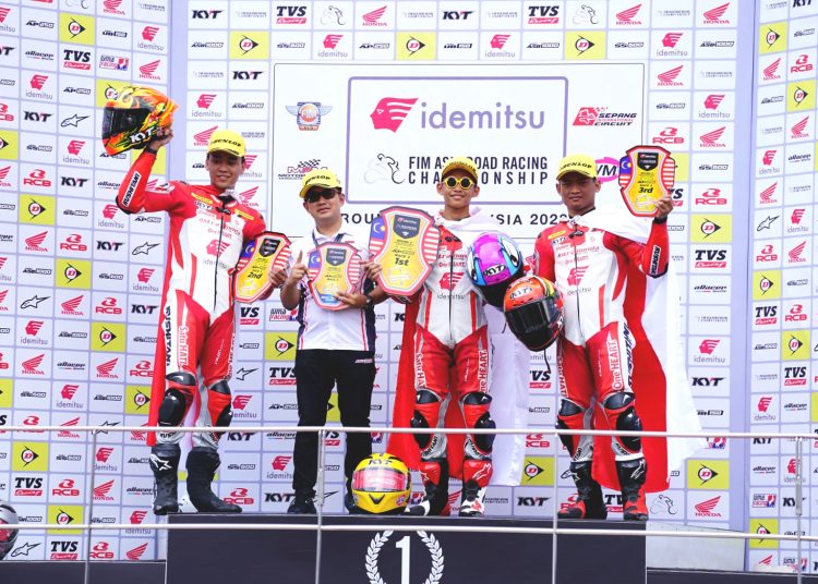 Tim Astra Honda menguasai podium pada ajang Asia Road Racing Championship (ARRC) 2023.(ist)