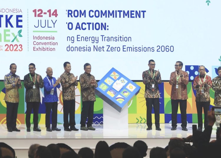 Kolaborasi PLN dengan berbagai pihak dalam agenda tahunan The 11th EBTKE Conex 2023.(ist)