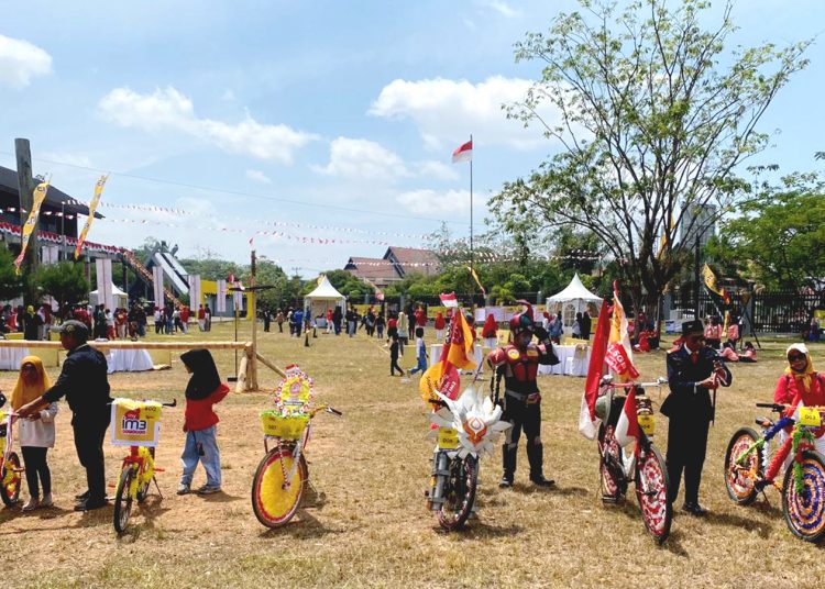 Kegiatan Pesta Rakyat IM3 yang digelar di Rumah Radankng Pontianak, Kalimantan Barat, Sabtu.