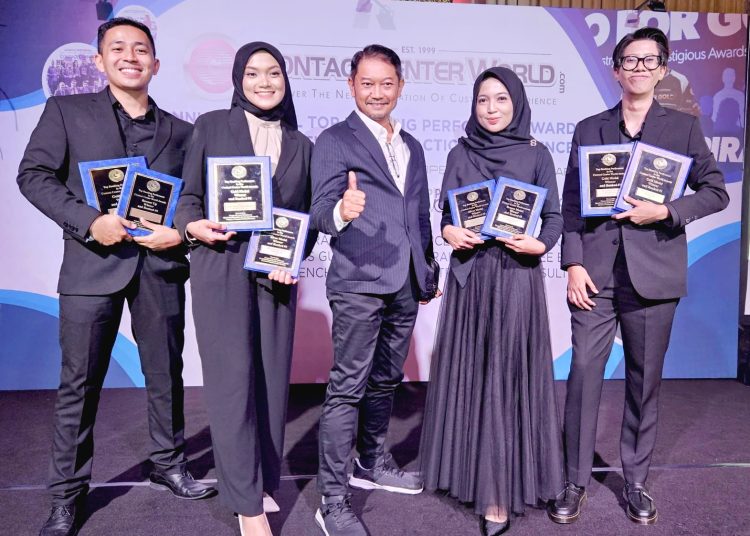 Contact Center  (CC) PT PLN (Persero) 123 berhasil meraih 8 penghargaan pada ajang Global Contact Center World Awards (GCCWA) 2023 tingkat Asia Pasifik.(ist)