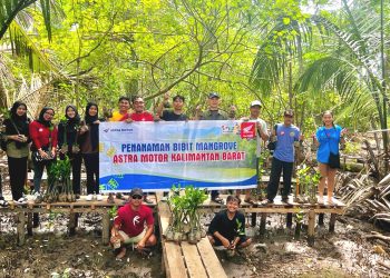 Astra Motor Kalbar Tanam 500 Bibit Mangrove