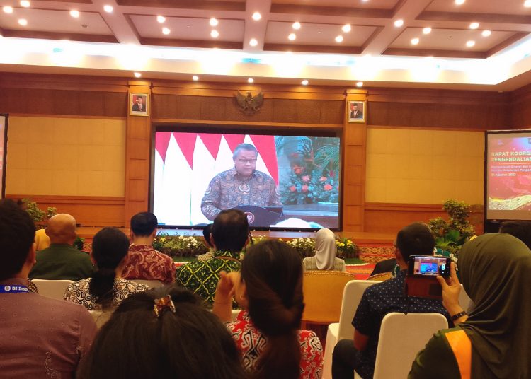 Nobar Rakornas Pengendalian Inflasi Pangan yang dipimpin Presiden RI Jokowi, Kamis. Nobar digelar di kantor Bank Indonesia perwakilan Kalbar di Pontianak(matra)
