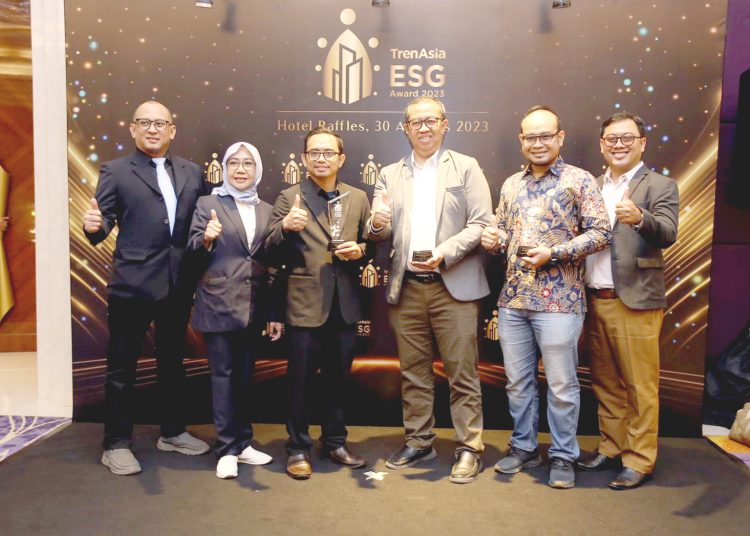 PLN Group mendapatkan meraih penghargaan pda TrenAsia ESG Award 2023.(ist)