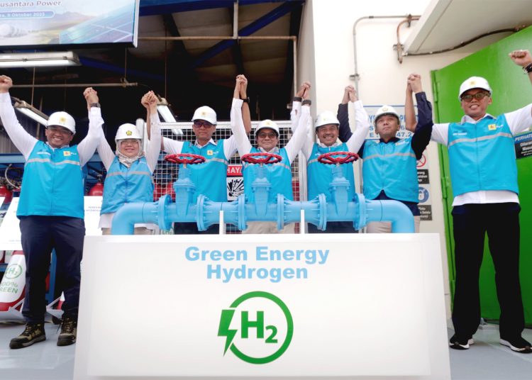 Peresmian Green Hydrogen Plant (GHP) pertama di Indonesia, Senin. (ist)