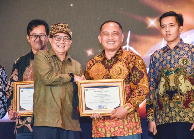 AHM mendapat apresiasi dari Kementerian Energi dan Sumber Daya Mineral (ESDM) Republik Indonesia, melalui penghargaan Subroto Bidang Efisiensi Energi (PSBE) 2023.(ist)
