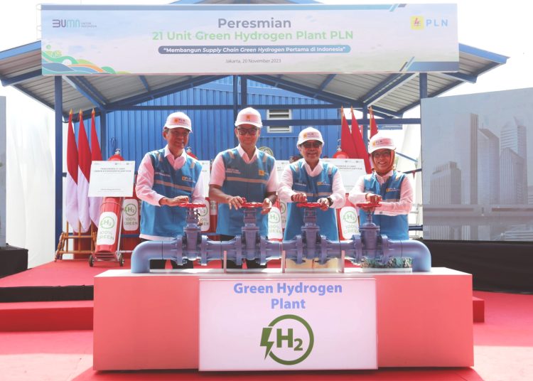 Peresmian 21 unit Green Hydrogen Plant terbanyak di Asia Tenggara.(ist)