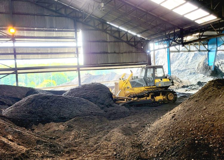 Biomassa dari cangkang sawit.(ist)