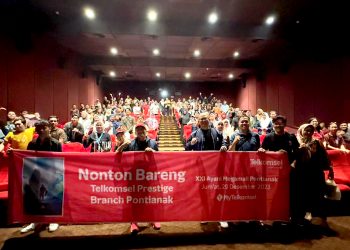 Telkomsel Gelar Nonton Bareng di Pontianak