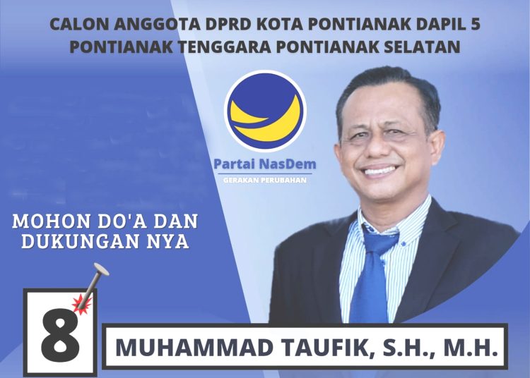 M Taufik, pensiunan ASN yang maju Pileg untuk melanjutkan pengabdiannya kepada masyarakat.