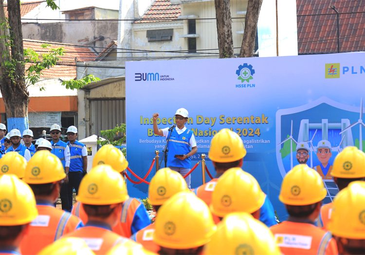 PLN melakukan kegiatan Inspection Day Bulan K3 Nasional, Jumat.(ist)
