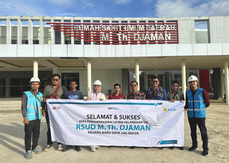 PLN UID Kalbar tingkatkan pelayanan  RSUD M. Th. Djaman Sanggau, dengan penyambungan baru pelanggan Tegangan Menengah (TM) 240 kVA.(ist)