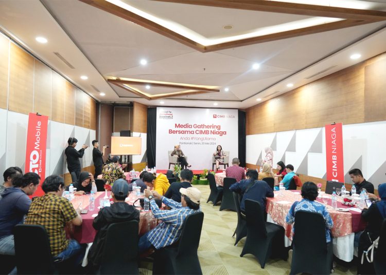Media gatering CIMB di Pontianak, Senin.(ist)