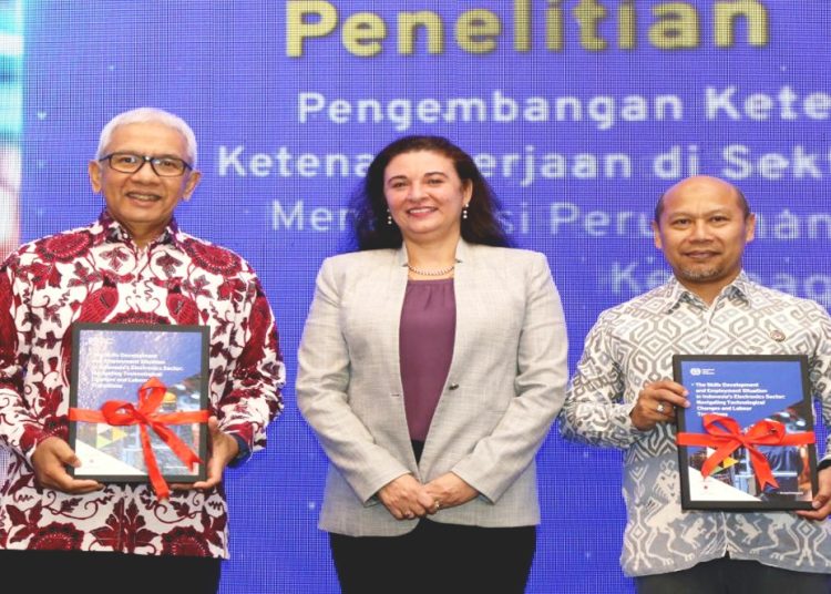 Peluncuran penelitian ILO mengenai kondisi ketenagakerjaan di sektor elektronik.(ist)