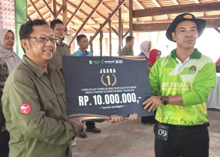 Juara 1 Lomba Gelar Teknologi bagi penyuluh pertanian tingkat Provinsi Kalbar.(ist)