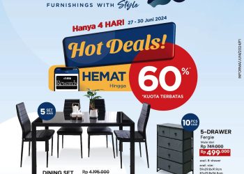 Promo Hot Deal Informa Hingga 60 Persen dan Kejutan Anniversary Cash Back Hingga 20 Persen ALL Transaksi