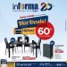 Promo Hot Deal Informa Hingga 60 Persen dan Kejutan Anniversary Cash Back Hingga 20 Persen ALL Transaksi