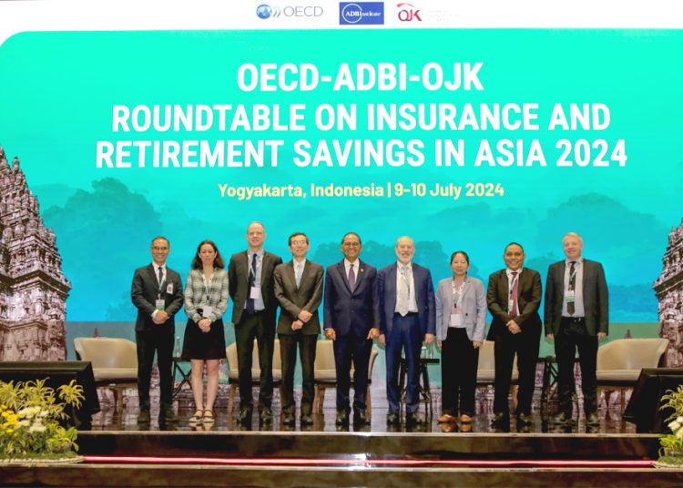 Rountable on Insurance and Retirement Savings in Asia 2024 yang diselenggarakan OJK, The Organisation for Economic Co-operation and Development (OECD) dan Asian Development Bank Institute (ADBI) di Yogyakarta, Selasa.(ist)