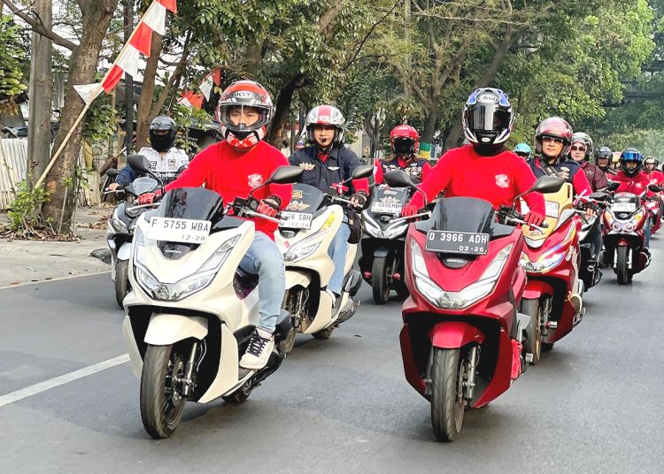 Konvoi kemerdekaan para Bikers Honda PCX.(ist)