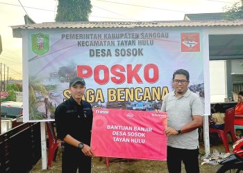 Telkomsel Bantu Masyarakat Terdampak di Desa Sosok Tayan Hulu