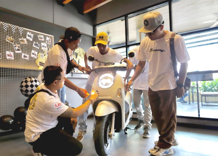 Kegiatan New Honda Scoopy Experience di Bali mengeksplorasi fitur-fitur unggulan di generasi terbaru Honda Scoopy .(ist)
