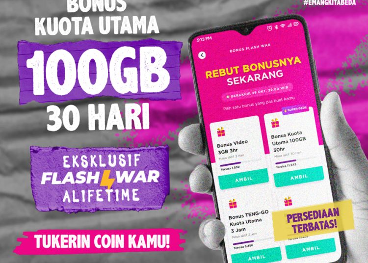 AXIS hadirkan promo seru Nataru 2024. Nikmati Kuota Melimpah, Flash Sale, dan promo lainnya. (ist)