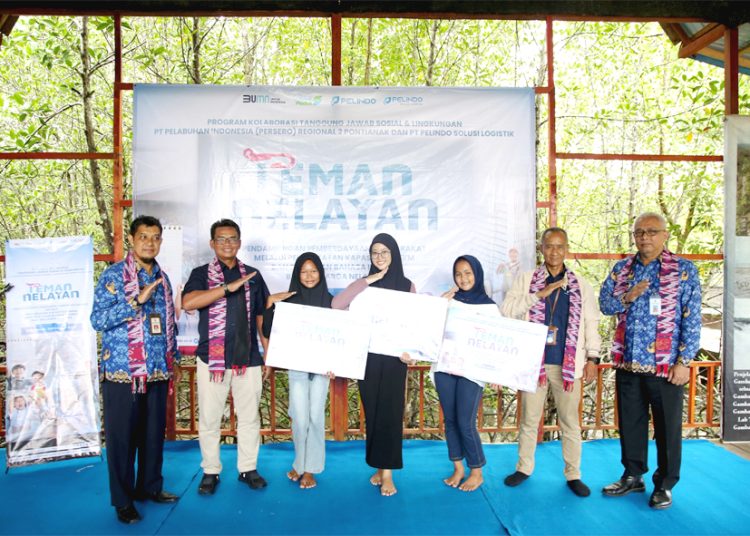 PT Pelindo Solusi Logistik atau (SPSL) bersama Pelindo Regional 2 Pontianak menginisiasi pelaksanaan Tanggung Jawab Sosial dan Lingkungan (TJSL) bertajuk program Teman Nelayan. (ist)