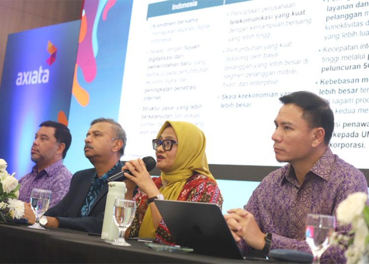 XL Axiata dan Smartfren mengumumkan merger bernilai Rp 104 triliun. (ist)