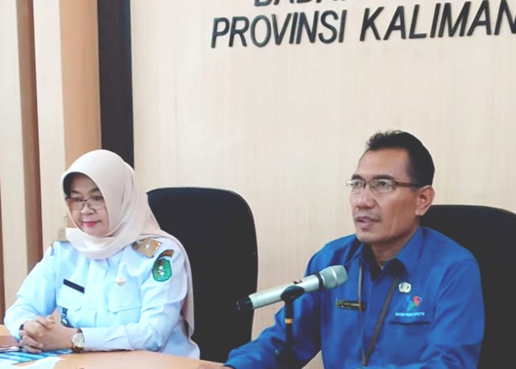 Muh Saichudin, Kepala Badan Pusat Statistik (BPS) Provinsi Kalimantan Barat dalam rilis BRS (Berita Resmi Statistik) di Pontianak, Rabu. (mb)