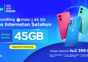 XL Axiata dan Motorola Luncurkan Bundling Moto G45 5G