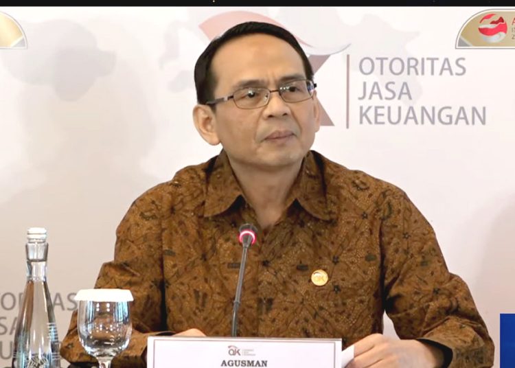 Agusman, Kepala Eksekutif Pengawas Lembaga Pembiayaan, Perusahaan Modal Ventura, Lembaga Keuangan Mikro, dan Lembaga Jasa Keuangan Lainnya. (yutub)