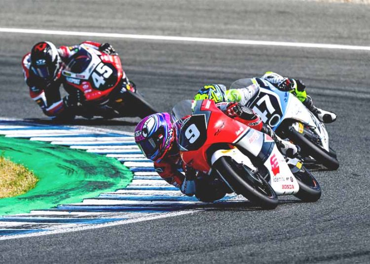 Penampilan luar biasa pebalap binaan Astra Honda Motor (AHM) di FIM JuniorGP Jerez. (ist)