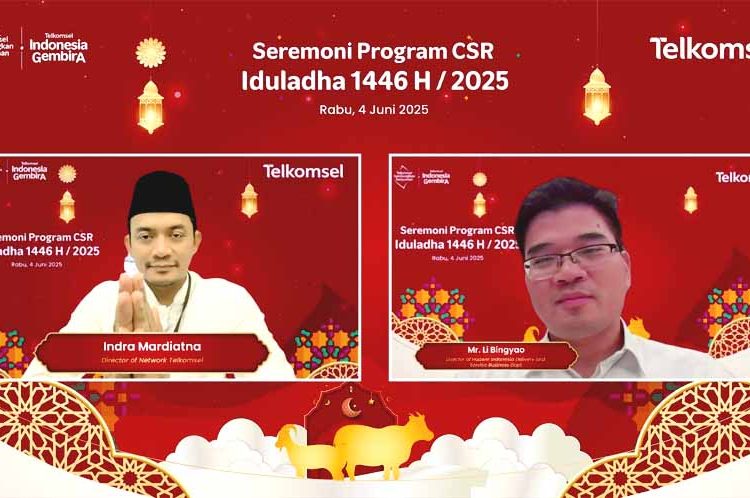 Turut merayakan Hari Raya Idul Adha 1446 H, Telkomsel menyalurkan hewan kurban ke seluruh Indonesia melalui inisiatif Corporate Social Responsibility (CSR) Sambungkan Senyuman. (ist)